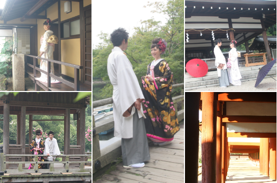 奈良で結婚式の前撮り！奈良町や浮身堂、庭園などで白無垢や打掛を着て結婚式の和装前撮りを行いませんか？結婚式は写真だけという方や結婚式ではウェディングドレスの方にも人気です。